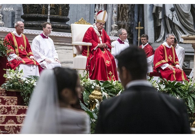 Cuando el hombre y la mujer colaboran juntos con el designio divino, la tierra se llena de armonía y confianza, el Papa en la Catequesis